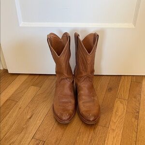 Tecovas Men’s Classic Brown Leather Cowboy Boots